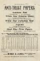 Burke & James advertisement for various Anti-Trust Papers