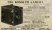 Advertisement for the Kossuth Camera