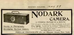 Popular Photograph Co. advertisement for the Nodark Camera