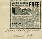 Advertisement for the Oxford Camera