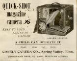 Conley Camera Co. advertisement for the Quick-Shot Magazine Camera