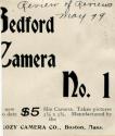 Kozy Camera Company advertisement for the Bedford Camera No. 1