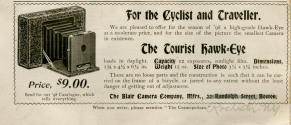 Blair Camera Company advertisement for the Tourist Hawk-Eye Camera