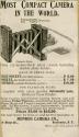 Monroe Camera Co. advertisement for Vest Pocket, Pocket & Tourist Cameras