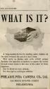 Philadelphia Camera Co. advertisement for plate holder