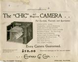 Edward G. Cone advertisement for the Chic Magazine Camera