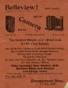 Zimmerman Bros. advertisement for the Belleview Camera