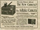 Adams & Westlake Company advertisement for the Adlake Camera