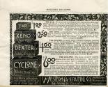 Western Camera Manufacturing Co. advertisement for Zar, Xeno, Dexter & Cyclone Cameras