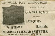 Scovill & Adams Co. advertisement for the Klondike Camera