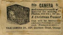 Yale Camera Co. advertisement for a 50¢ Camera