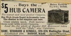 Dame, Stoddard & Kendall advertisement for the Hub Camera