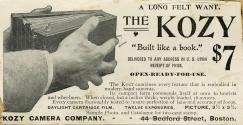 Advertisement for the Kozy Camera