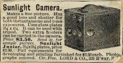 Lord & Co. advertisement for the Sunlight Camera