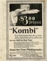 Advertisement for the Kombi Camera