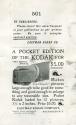 Advertisement for the Pocket Kodak Camera