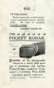 Advertisement for the Pocket Kodak Camera