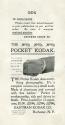 Advertisement for the Pocket Kodak Camera