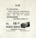 Advertisement for the Pocket Kodak Camera