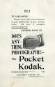 Advertisement for the Pocket Kodak Camera