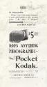 Advertisement for the Pocket Kodak Camera