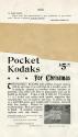 Advertisement for the Pocket Kodak Camera