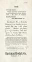 Kodak advertisement for Eastman's No. 2 Eureka Camera
