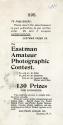Kodak advertisement for the Eastman Amateur Photographic Contest