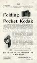 Advertisement for the Folding Pocket Kodak Camera