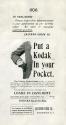 Advertisement for the Folding Pocket Kodak Camera