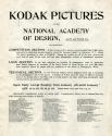 Advertisement for Kodak Exhibit at the National Academy of Design