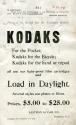 Advertisement for Kodak cameras