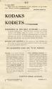Advertisement for Kodak & Kodet Cameras