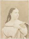[Woman in costume with bare shoulders]