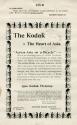 Advertisement for Kodak Cameras featuring the travels of Thomas Allen & William Sachtleben
