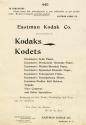 Advertisement for Kodak & Kodet Cameras