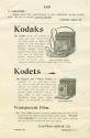 Advertisement for Kodak & Kodet Cameras