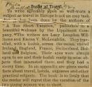 Newspaper article regarding travel book entitled "A Too-Short Vacation" featuring Kodak photographs by Lucy Langdon Williams and Emma V. McLoughlin