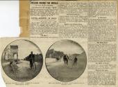 Magazine article regarding the cycling trip of Thomas Allen & William Sachtleben featuring reproduced Kodak snapshots