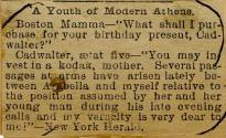 Joke from newspaper referring to Kodak photography