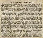 Magazine article regarding a romantic courtship & Kodak photography