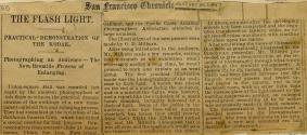 Newspaper article regarding demonstration given by Gus Milburn