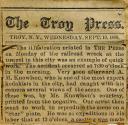 Newspaper article regarding railroad wreck and how it was photographed with a Kodak camera