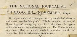 Magazine article regarding the popularity of Kodak photography