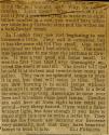 Newspaper clipping regarding journalist in London