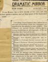 Clippings from The New York Dramatic Mirror regarding the popularity of Kodak photography