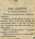 Joke from magazine referencing Kodak's "You press the button, we do the rest" slogan