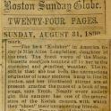 Newspaper article regarding Alice Longfellow, America's best "Kodaker"