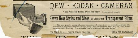 Advertisement for new Kodak cameras