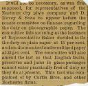 Newspaper article regarding photographic paper